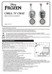 eKids Disney Frozen CHILL 'N' CHAT Manual