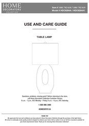 Home Decorators Collection HDC8284A Use And Care Manual