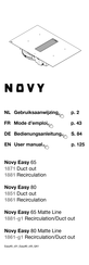 Novy Easy 80 User Manual