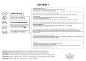 Merxx Handels 28400-211 Assembly Instructions Manual