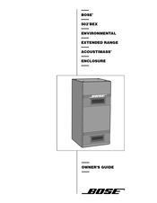 Bose Panaray 502 BEX Owner's Manual