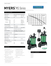 Pentair MYERS MS33T1 Owner's Manual
