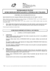 FIM TENDASOL FLEXY Installation Instructions Manual