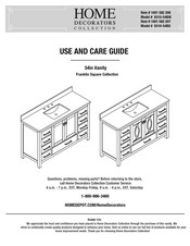 Home Decorators Collection Franklin Square 8310-54BW Use And Care Manual