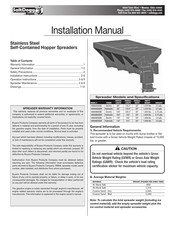 Buyers SaltDogg 1400460SSH Installation Manual