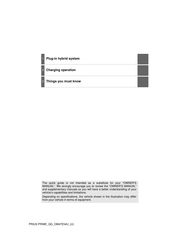 Toyota Prius Prime Quick Manual