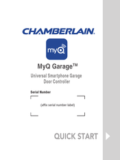 Chamberlain MyQ Garage Quick Start Manual