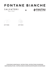 Fantini Rubinetti SALVATORI P391B Instructions Manual