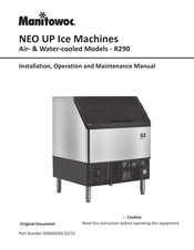 Manitowoc UP0140 Installation, Operation And Maintenance Manual