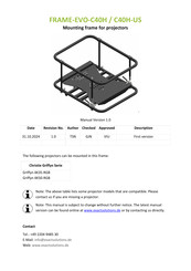 Exact solutions FRAME-EVO-C40H-US Manual