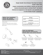 Gerber WICKER PARK Installation Instructions Manual