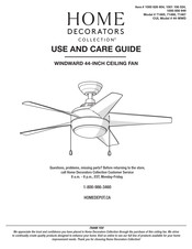 Home Decorators Collection WINDWARD 71467 Use And Care Manual