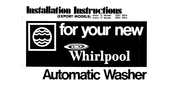 Whirlpool 3 Series Installation Instructions Manual