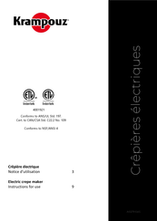 Krampouz CEBIR4 Instructions For Use Manual
