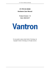 Vantron VT-TPC101-RK99 Hardware User Manual