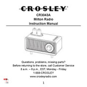 Crosley CR3043A Instruction Manual
