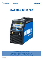 Wilhelmsen UNITOR UWI MAXIMUS UWF 513 Manual