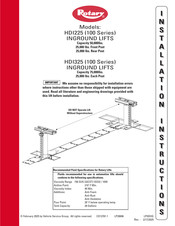 Rotary 100 Series Installation Instructions Manual