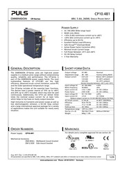 Puls Dimension CP Series Manual