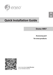 Eneo Dome-WB7 Quick Installation Manual