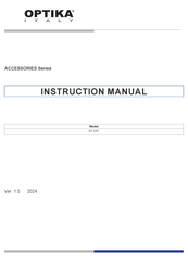 Optika Italy ST-047 Instruction Manual
