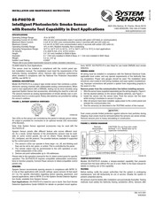 System Sensor SS-PHOTO-R Installation And Maintenance Instructions