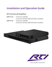 RTI AMP-8-125 Installation And Operation Manual