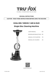 Truvox Orbis 200 Original Instructions Manual