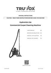 Truvox Hydromist Lite Original Instructions Manual