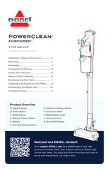 Bissell PowerClean FURFINDER 4052 Manual