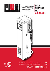Piusi SELF SERVICE MC ADBLUE 230/50 IB-PIUSI Directions For Installation, Use And Maintenance