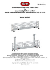 Altrex MHB 80 Assembly And Operating Instructions Manual