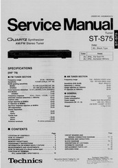 Technics ST-S75 Service Manual