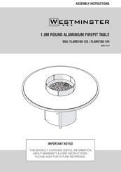 WESTMINSTER FLAME180-123 Assembly Instructions Manual