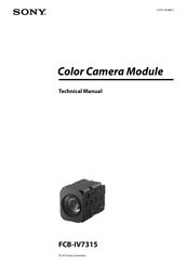Sony FCB-IV7315 Technical Manual