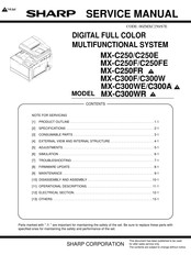 Sharp MX-C250F Service Manual