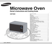 Samsung GW73ED Owner's Instructions And Cooking Manual
