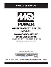 MQ Power WHISPERWATT DCA400SSI4F3PD Instruction Manual