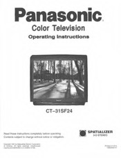 Panasonic CT-31SF24 Operating Instructions Manual