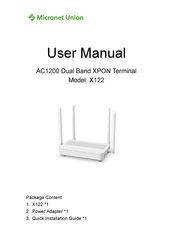 Micronet Union X122 User Manual