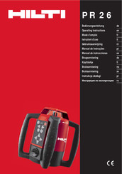 Hilti PR 26 Operating Instructions Manual