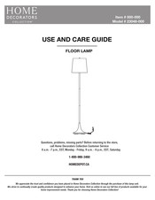 Home Decorators Collection 23048-000 Use And Care Manual