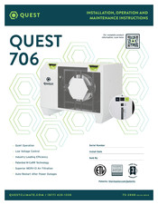 Quest Engineering 706 Installation, Operation And Maintenance Instructions