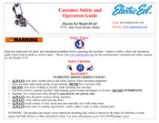 Electric Eel Z5-AF Customer Safety And Operation Manual