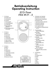 Lucky Reptile ECO-Timer Operating Instructions Manual