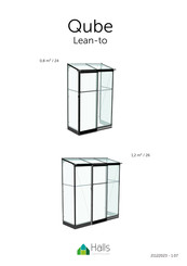 Halls Greenhouses Qube Lean-to Manual