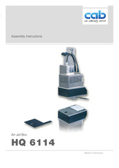 CAB HQ 6114 L Assembly Instructions Manual