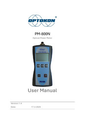 OPTOKON PM-800N User Manual