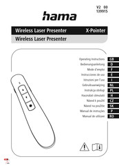 Hama X-Pointer Operating Instructions Manual