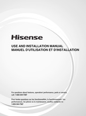 Hisense AWL1225TW1W Use And Installation  Manual